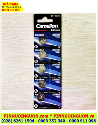 COMBO mua 01vỉ=5viên Pin 3v Lithium Camelion CR1620 chính hãng _Giá chỉ 48.000/ vỉ 05viên